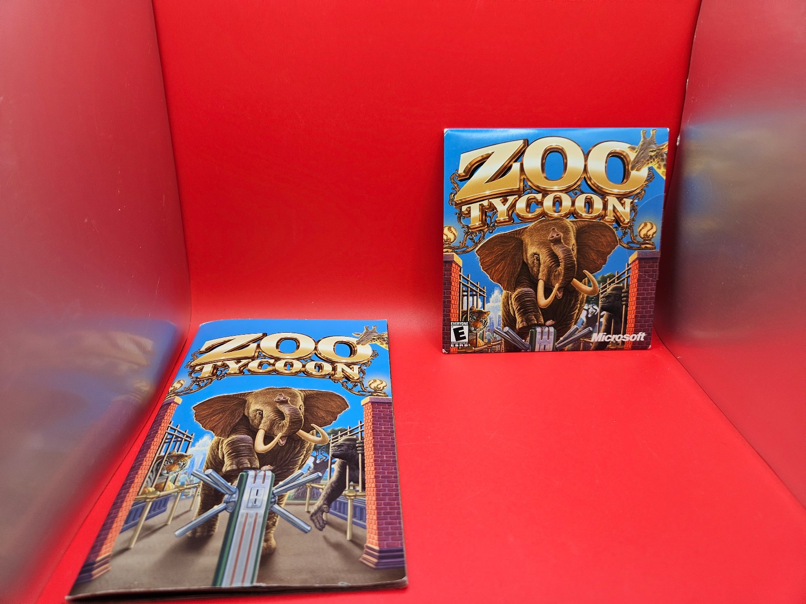 Zoo Tycoon (PC, 2001) PC Big Box Complete CD, Instructions, Big Box