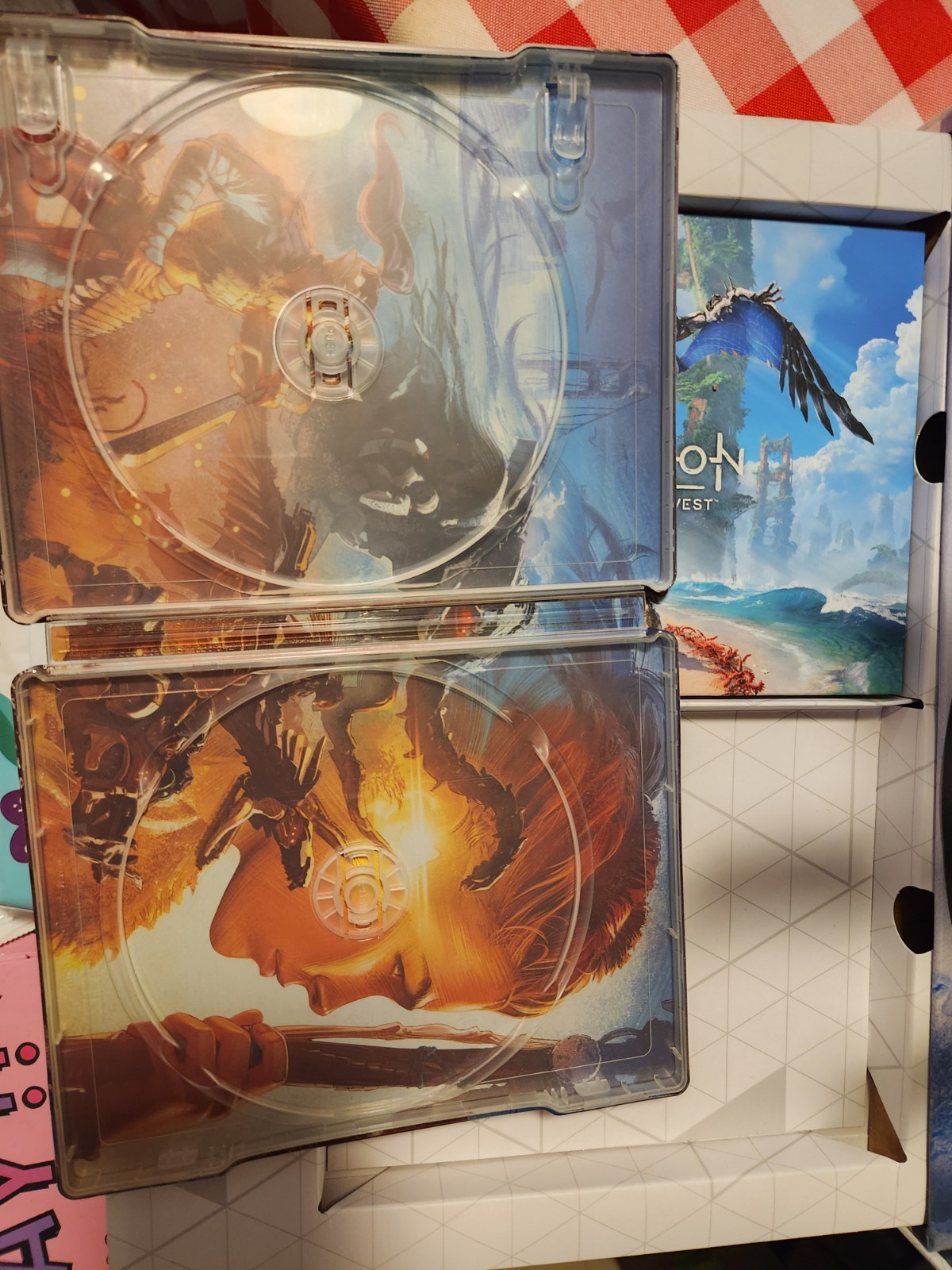Horizon Zero Dawn Tremortusk Aloy Statue with 2 Figures