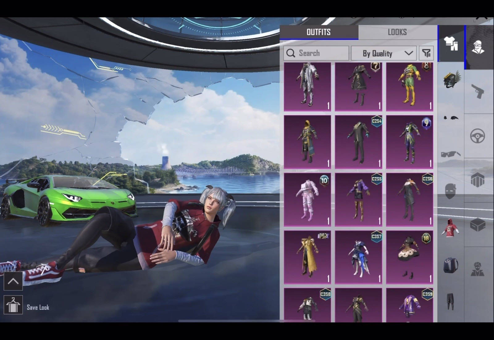 PUBG MOBILE PUBG In-Game Inventory: Outfits, Weapon Skins, Invader Backpack