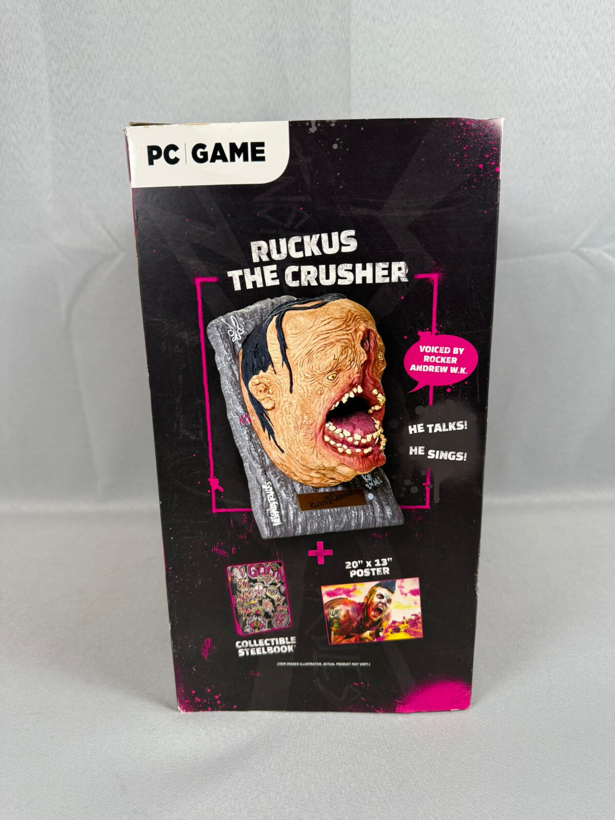 PC Rage 2 Collector Edition Ruckus the Crusher Talking Head No Game Works Tested