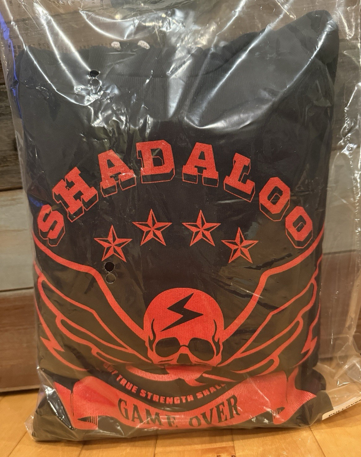 New Udon x Capcom Street Fighter Shadaloo Game Over Black Hoodie Mens XL X-Large