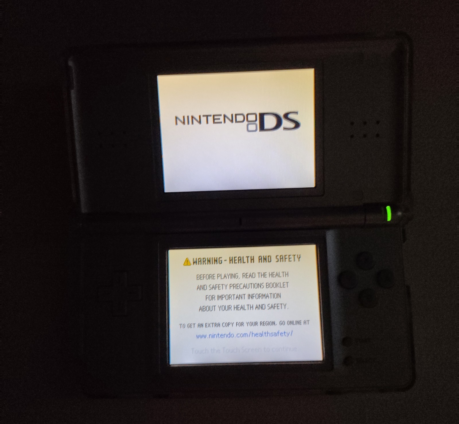 Nintendo DS Lite Launch Edition Silver Handheld System Japanese *TESTED*
