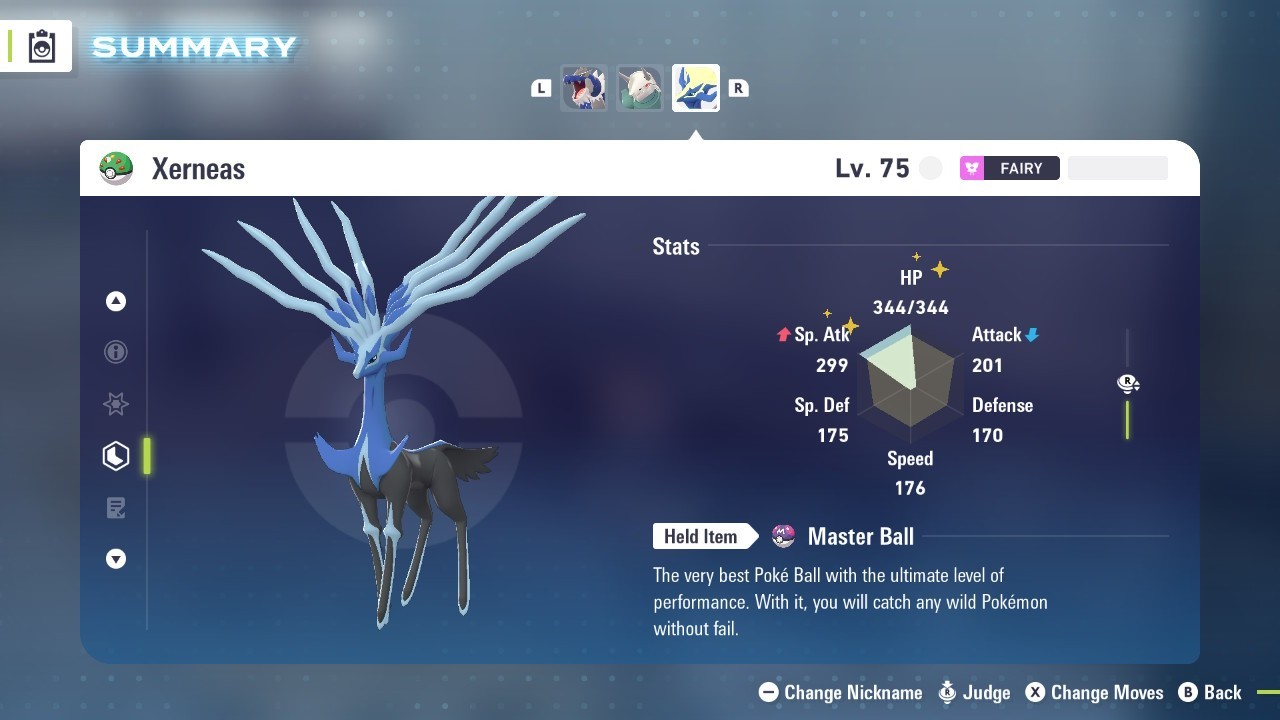 Xerneas Pokemon Legends ZA ⚫ 6 IV 🟢 @ Master Ball