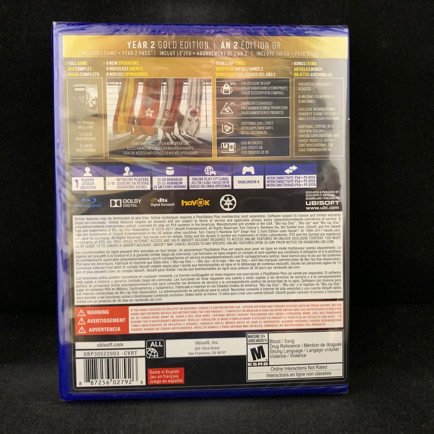 Rainbow Six Siege (PS4) BRAND NEW ** Gold Edition DLC has been expired**