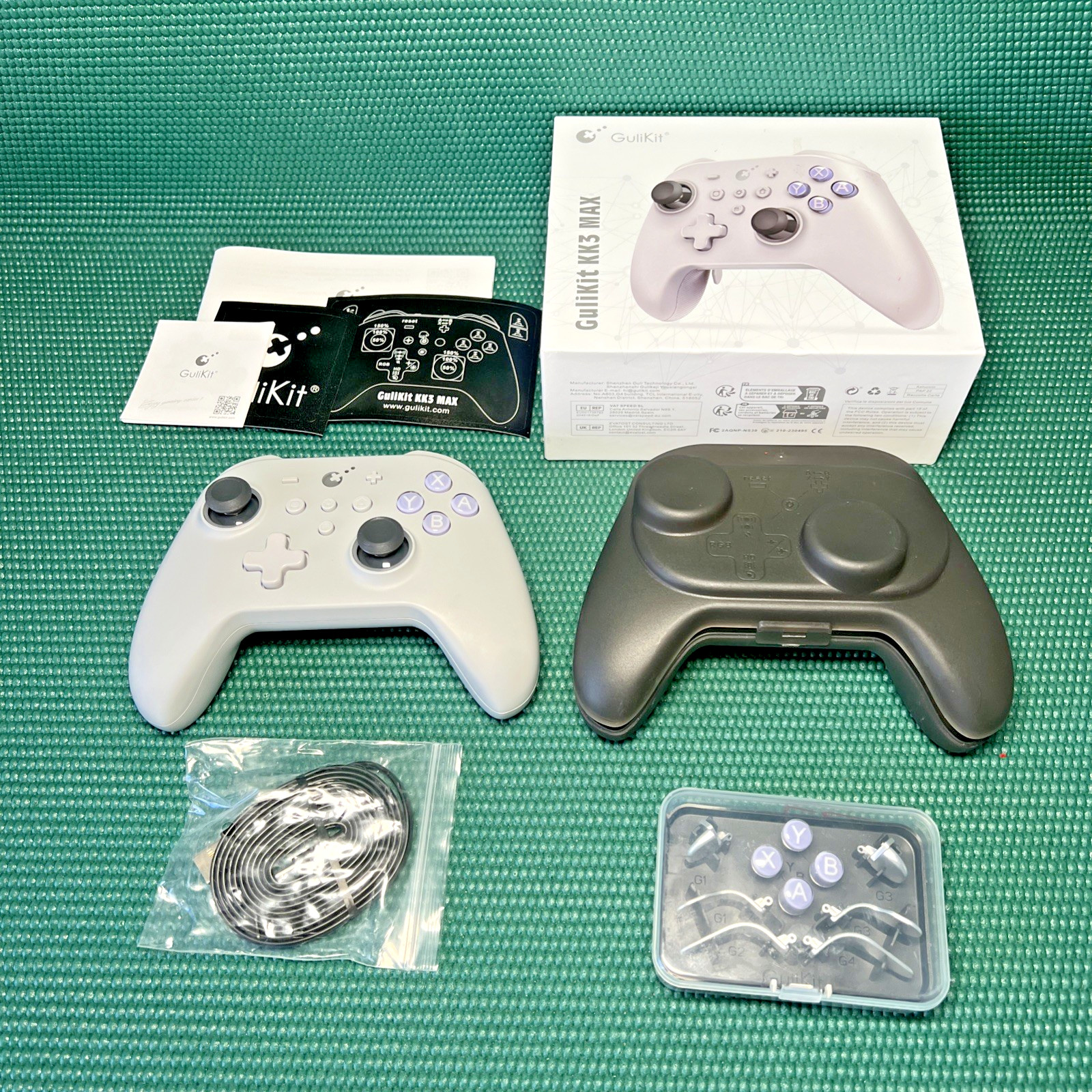 GuliKit KK3 Max Wireless/Wired Controller for PC Phone & Switch (Retro Gray)