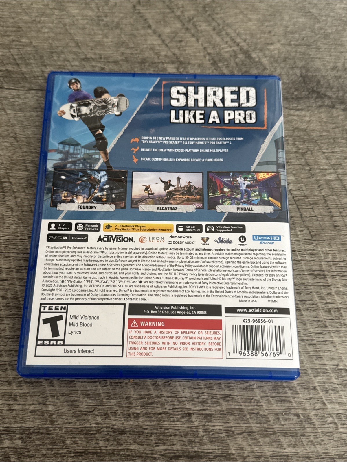 Tony Hawk’s Pro Skater 3 + 4 (Sony PlayStation 5 PS5, 2025)
