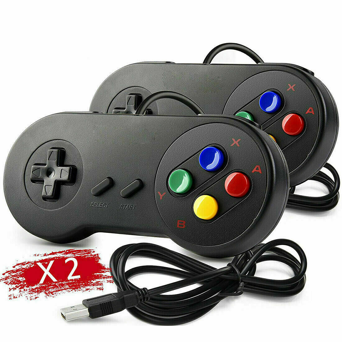 USB N64 Controller Wired/ Wireless SNES NES Joypad For Win PC MAC Raspberry Pi