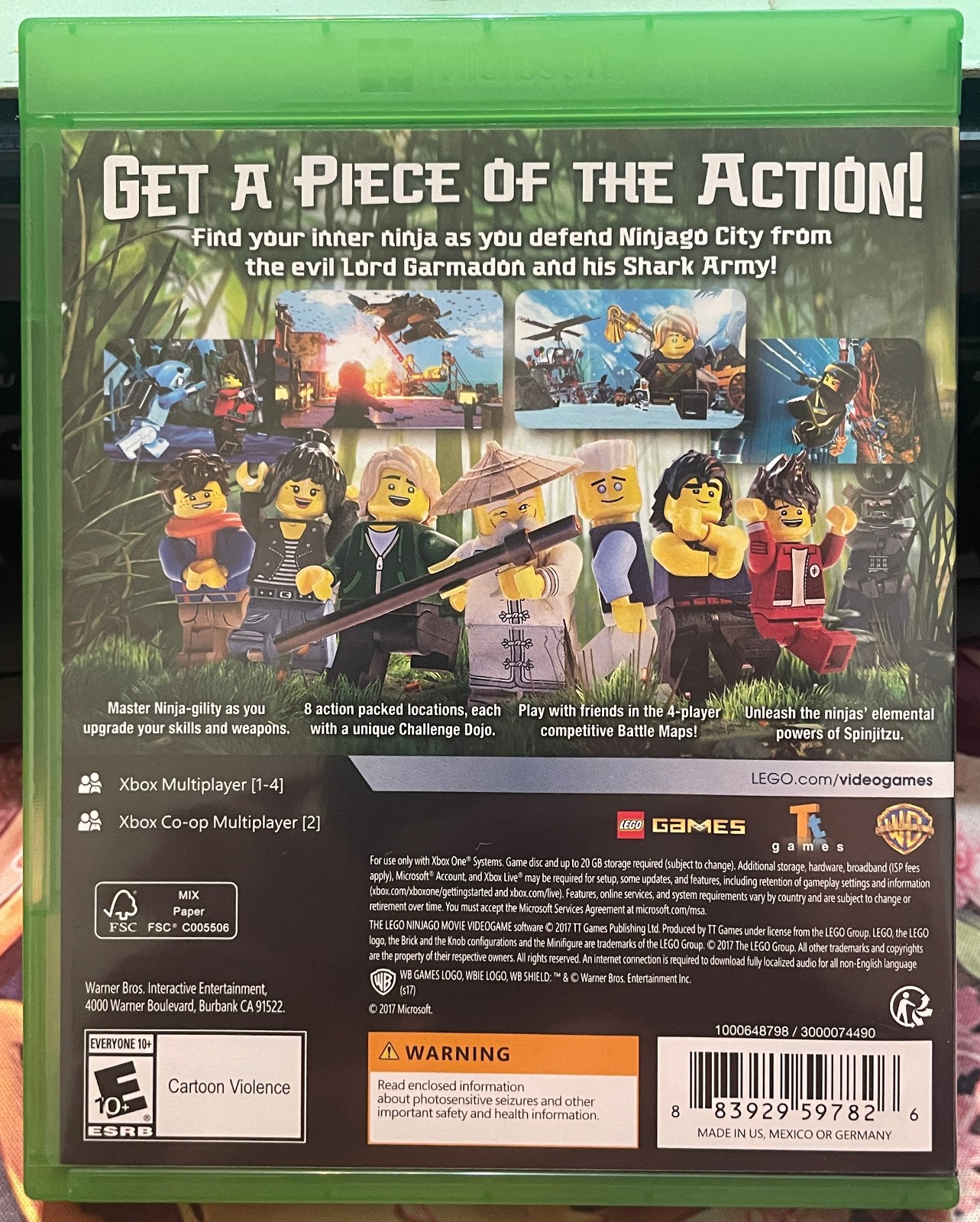 LEGO The Ninjago Movie Videogame CIB – English – XBOX One 2017