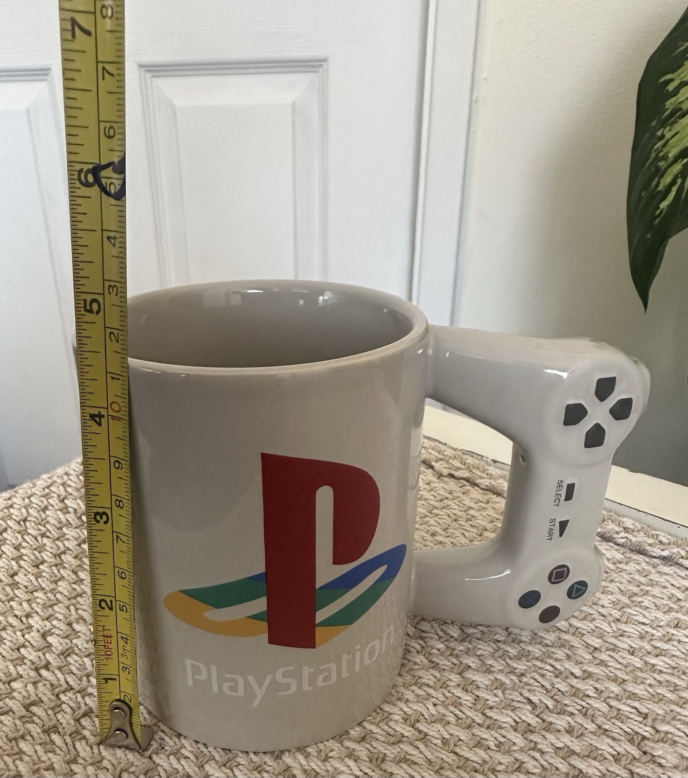 Paladone PlayStation Ceramic Mug w/ Controller Handle, Gray (PA062520)