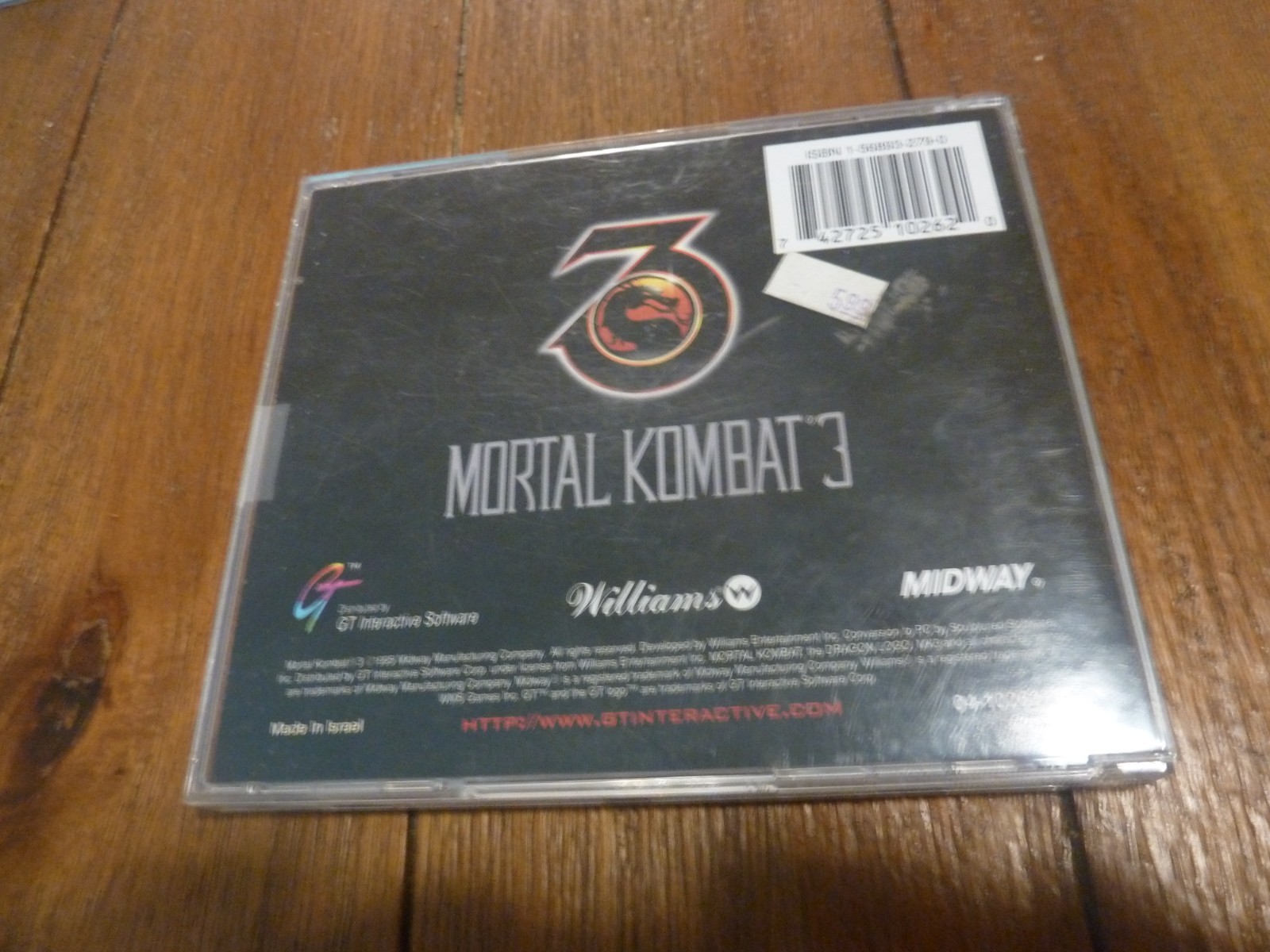 Mortal Kombat 3 (PC CD-ROM, 1995, Midway/GT Interactive) IMPORT MADE IN ISRAEL
