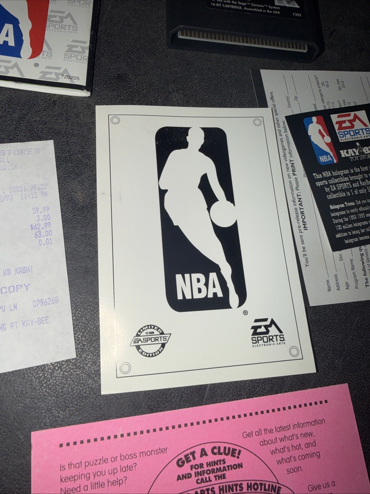Bulls vs. Blazers and the NBA Playoffs (Sega Genesis, 1993) Includes 1 In 50,000