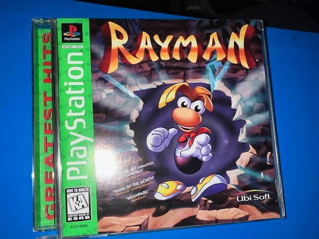 Rayman for Playstation 1! Comes with Greatest Hits case/manual.