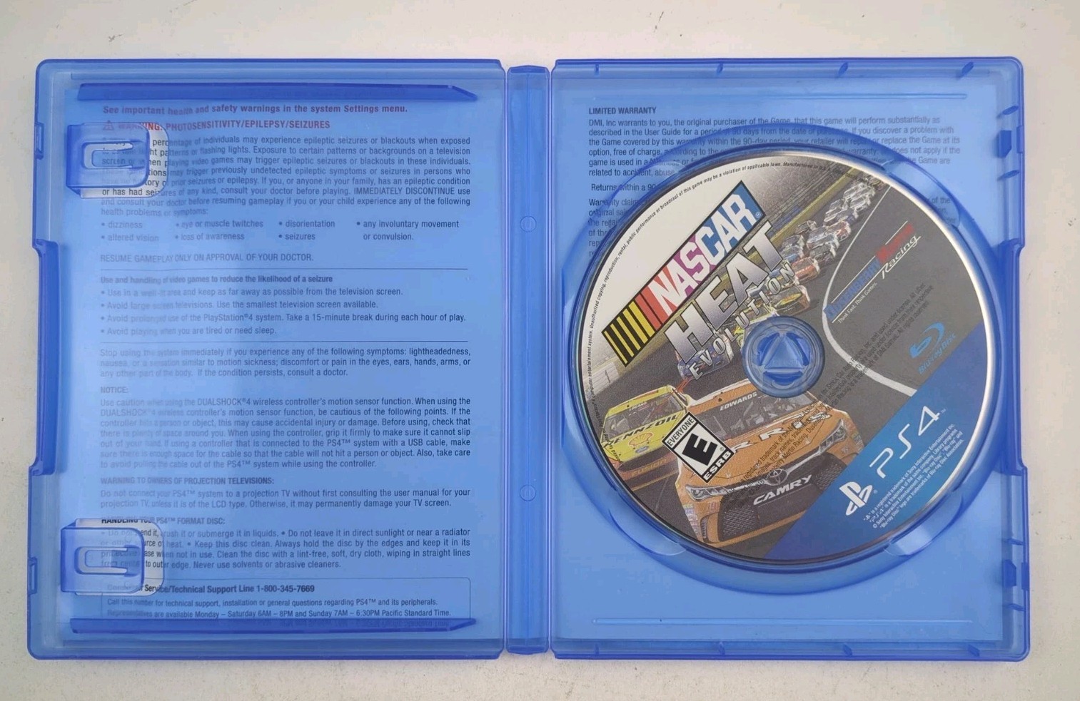 NASCAR Heat 4 & Evolution PlayStation 4 PS4 2 Game Car Racing Bundle Lot CIB