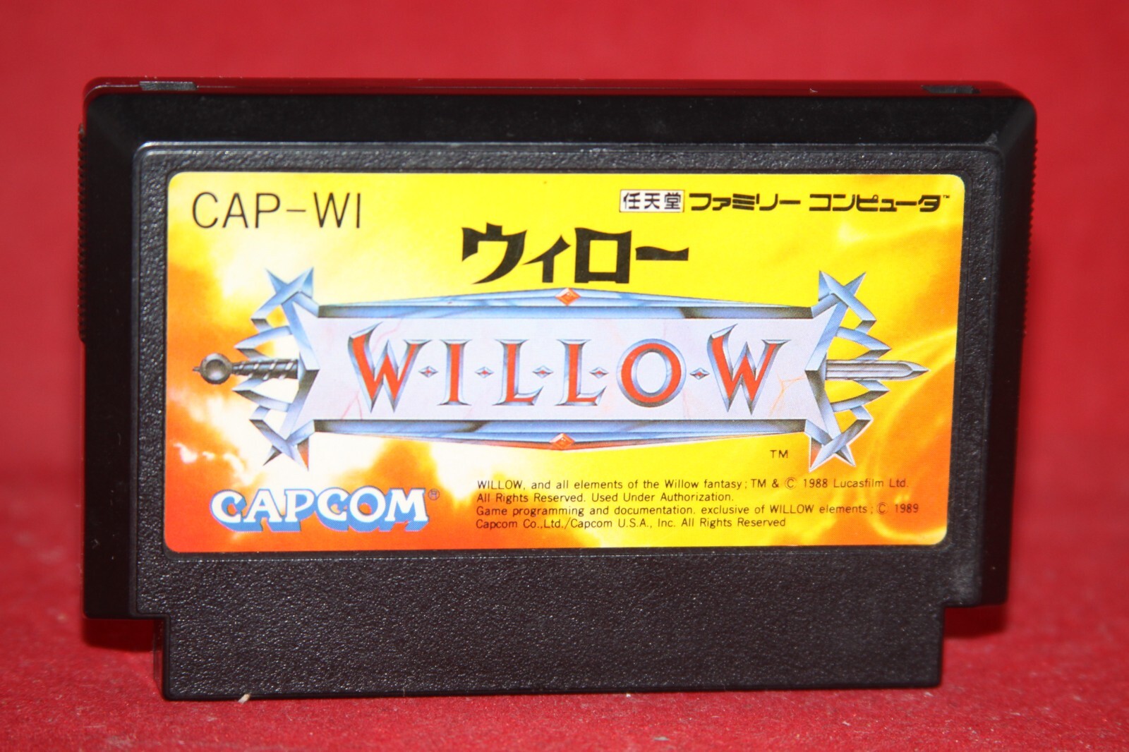 Willow by Capcom (Nintendo Famicom, 1989) Authentic Game Cartridge