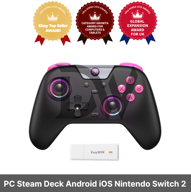 EasySMX X05 PC Steam Deck Android iOS Nintendo Switch 2 Compatible / Black