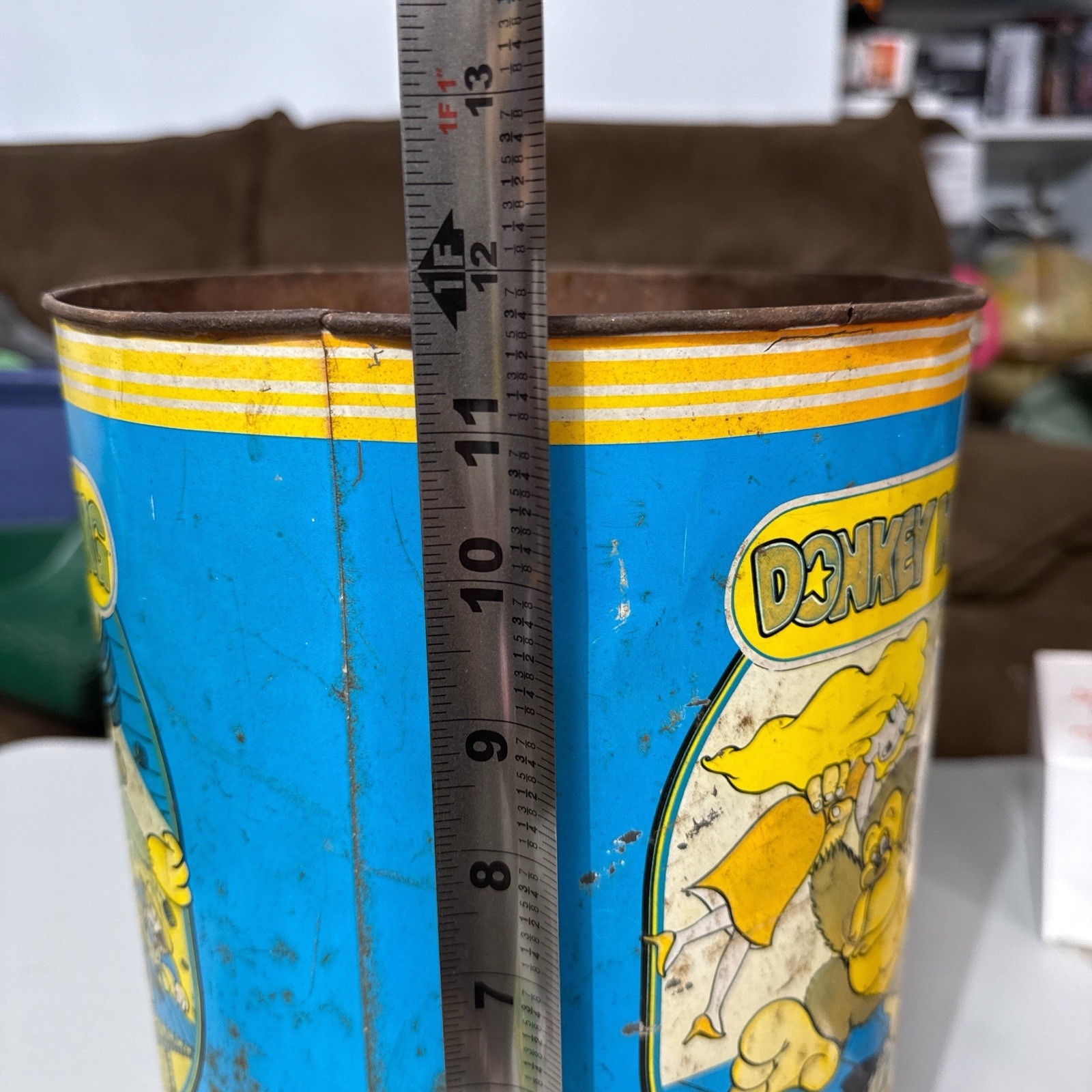 Nintendo DONKEY KONG Garbage Bin Trash Can Waste Basket NES Rare Edition 1982