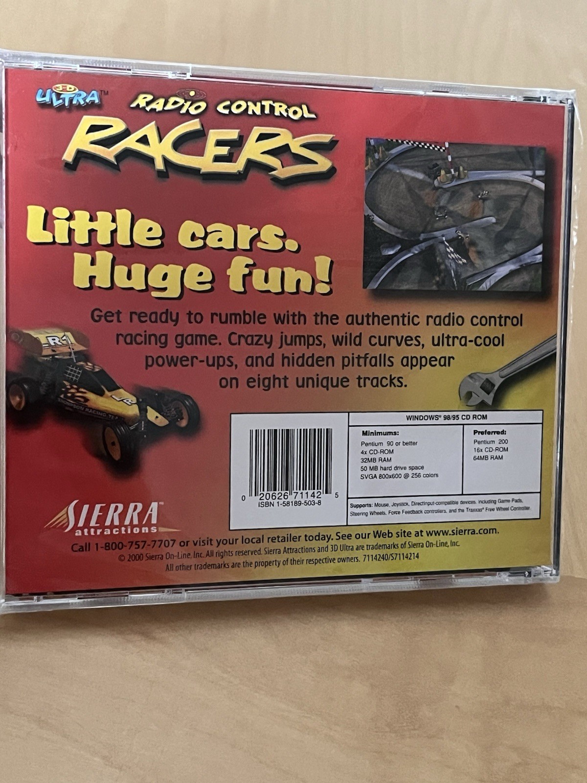 New Sealed 3-D Ultra Radio Control Racers Windows 95/98 (PC CD-ROM, 2000)