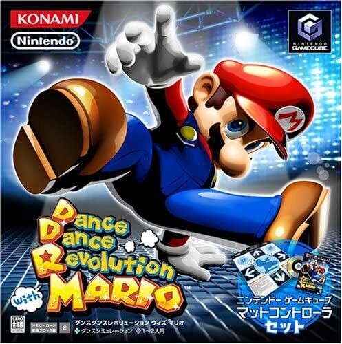 Dance Dance Revolution with Mario GameCube Dance Pad Controller Included