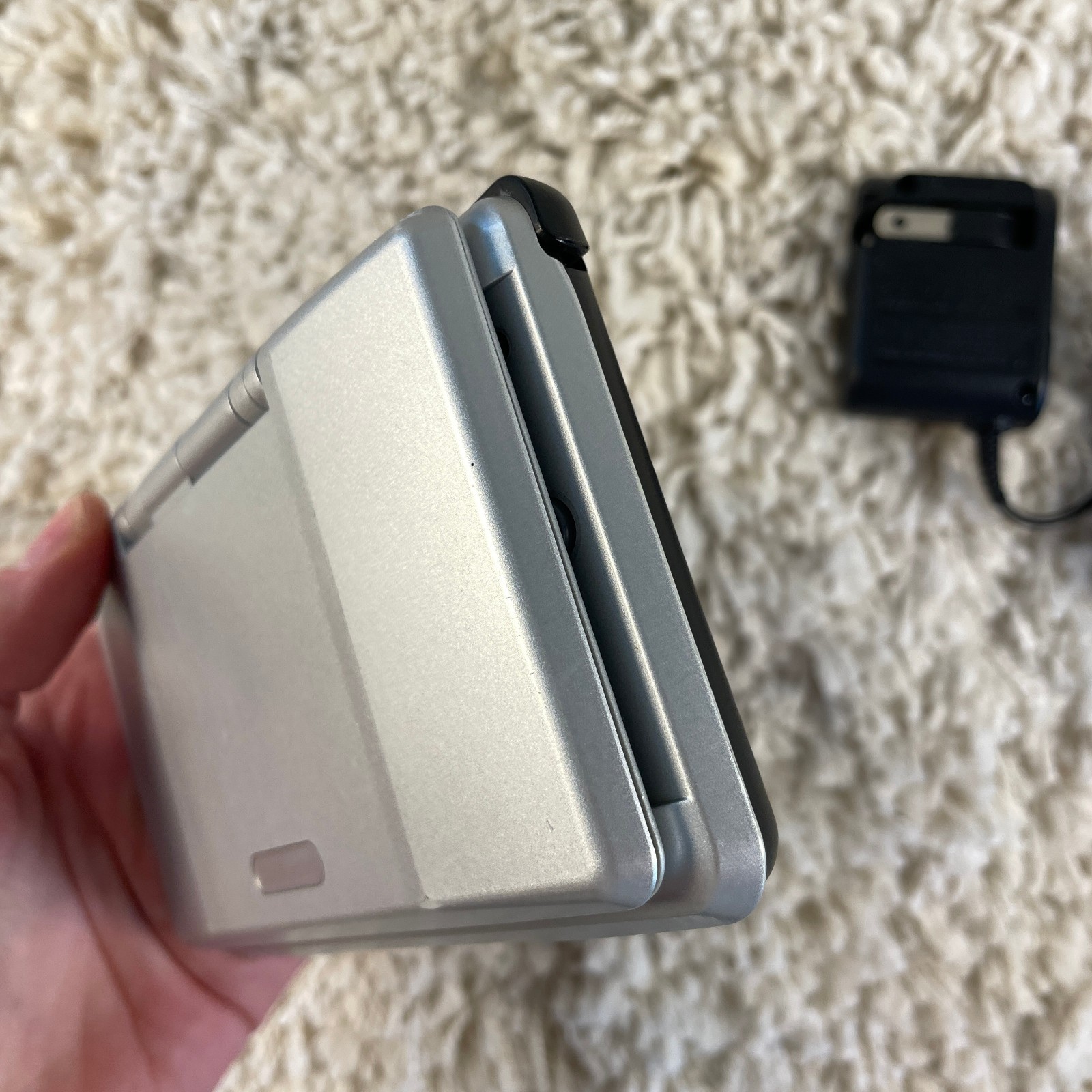 Nintendo DS Original NTR-001 Titanium Silver Handheld Console System Tested