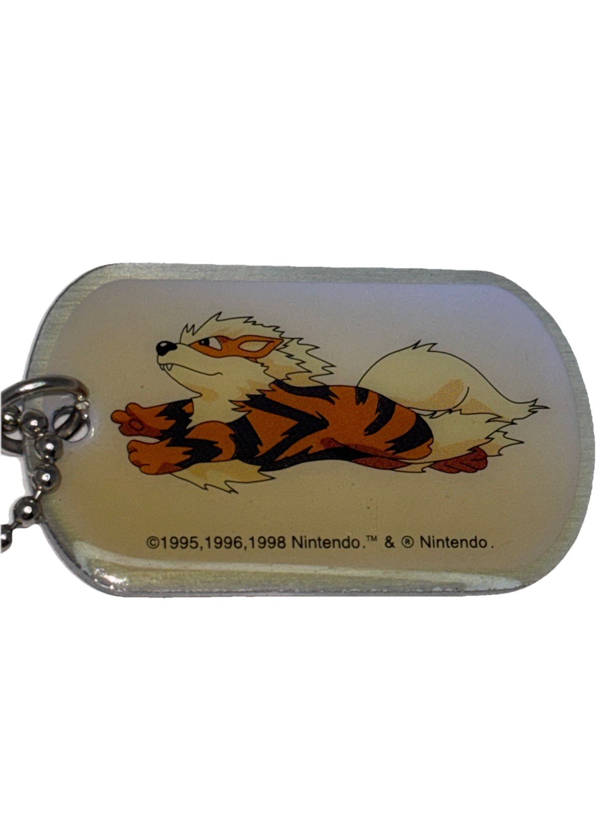 Pokemon Arcanine Dog Tag 28” Ball Chain