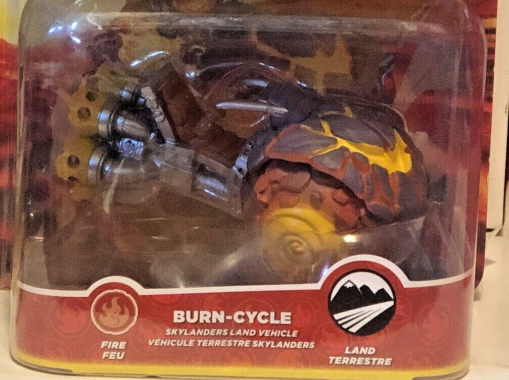Skylanders Superchargers Burn-Cycle Fire Vehicle Brand New in Package *w/Bends*