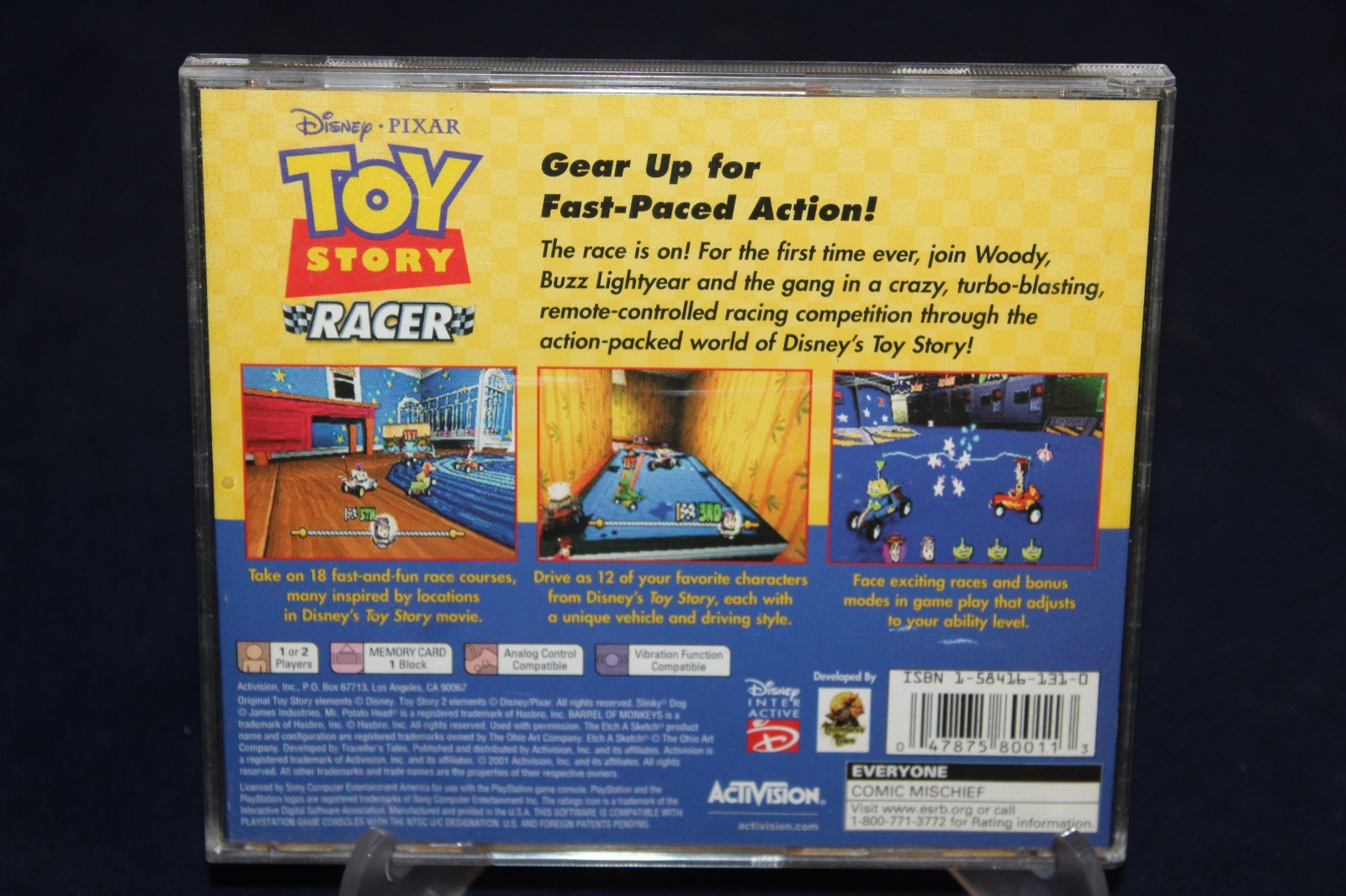 Toy Story Racer Sony PlayStation 1, with Reg card. Tested! Acceptable condition!