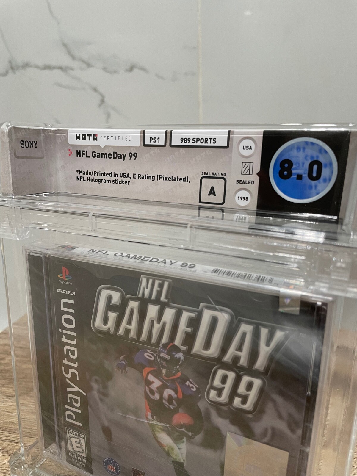 NFL GameDay ’99 Sony Playstation Factory Sealed Video Game Wata 8.0 Graded 1998