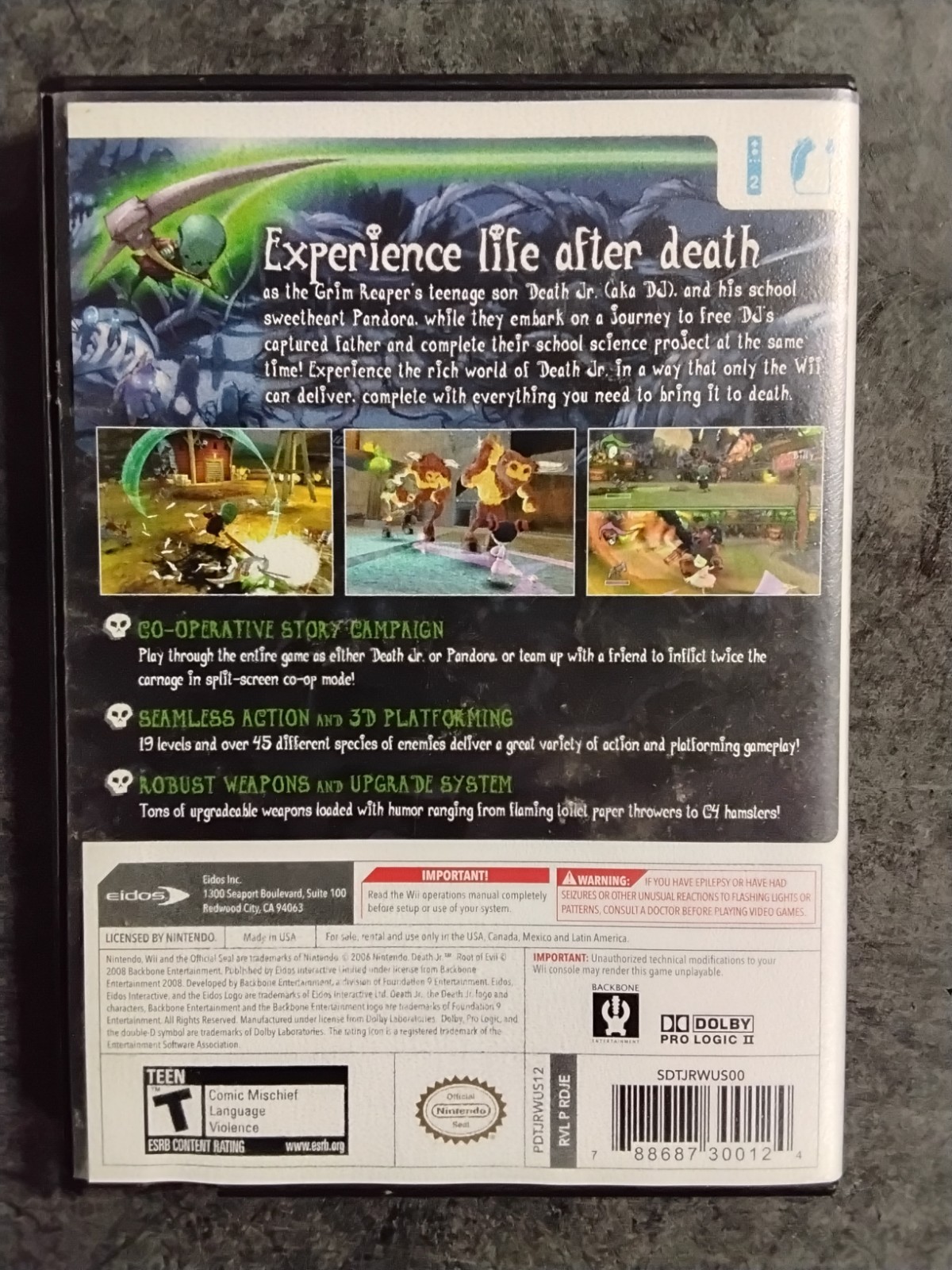 Death Jr.: Root of Evil (Nintendo Wii, 2008)