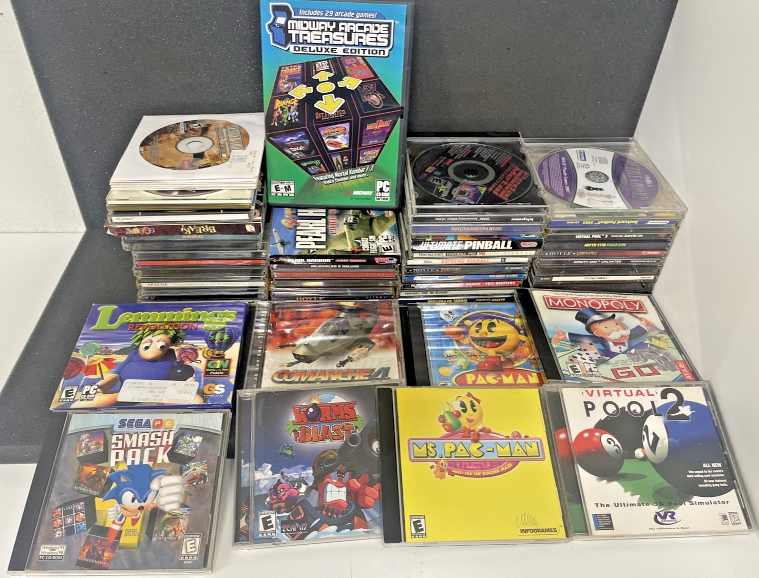 Wholesale Lot of 62 PC Games 2000’s Y2K 1990s- Most Discs in great shape!