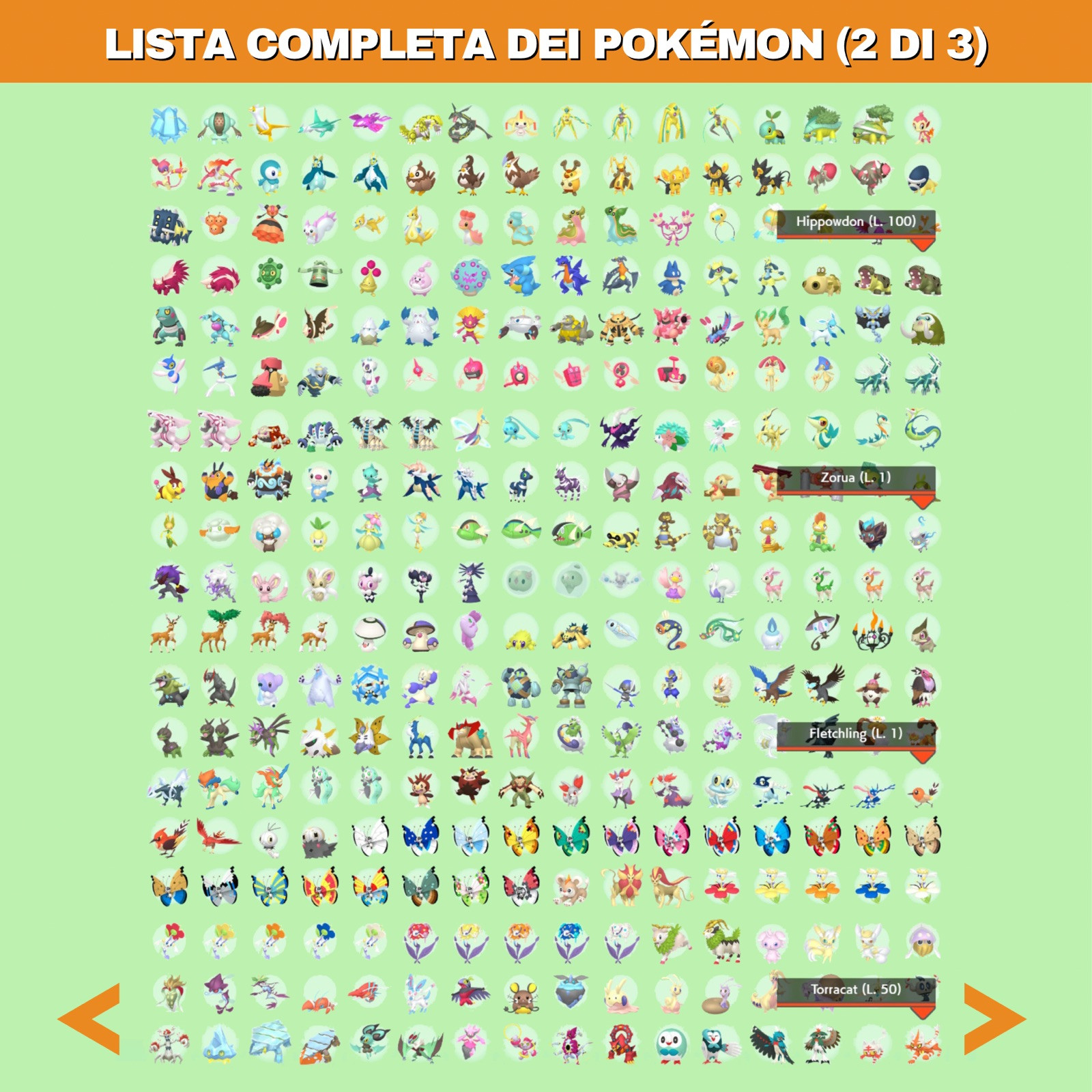 Pokémon HOME Shiny Living Dex Scarlatto Violetto Pokedex completo Tutti Paldea