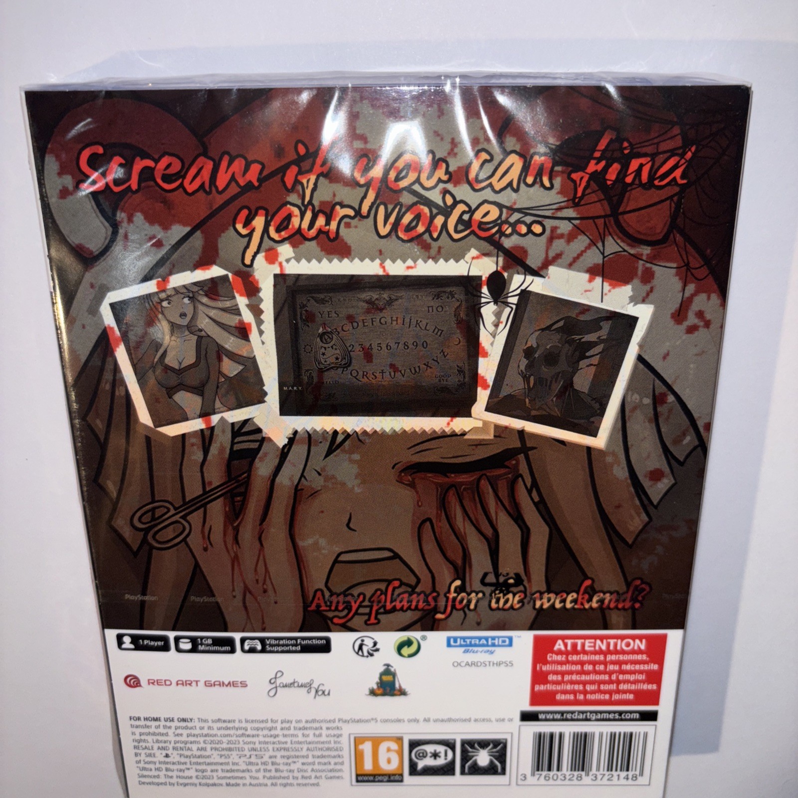 BRAND NEW SILENCED: THE HOUSE HALLOWEEN 2023 RED ART GAMES PEGI 16 U.S. SELLER