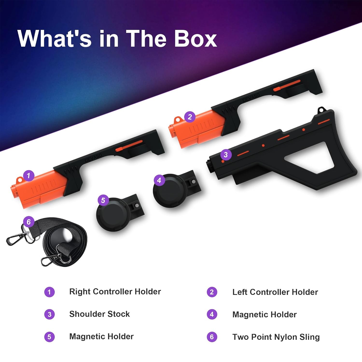 3-in-1 Magnetic VR Gun Stock for PSVR2 Changing VR Handle Shooting Gaming Accs