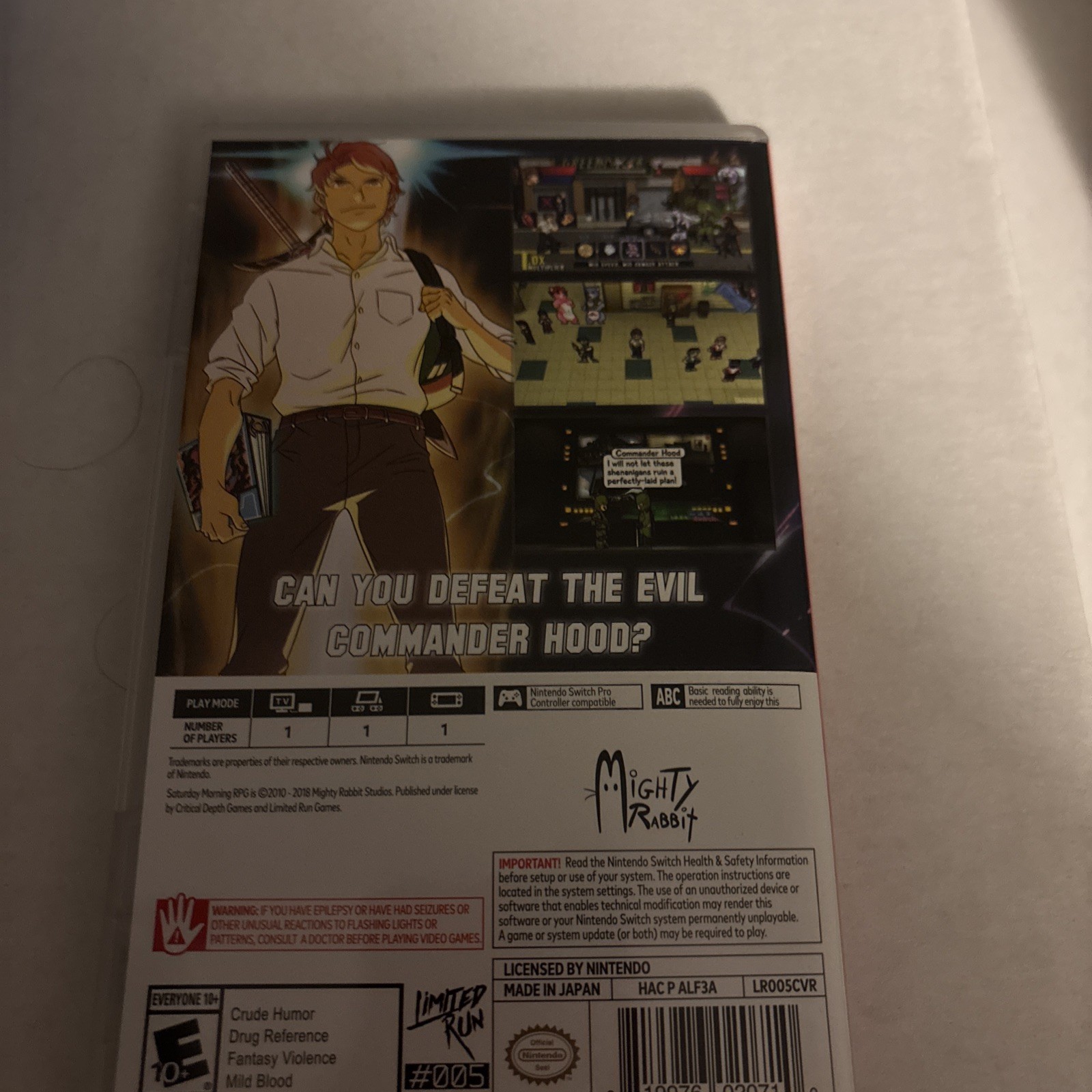 Saturday Morning RPG (Nintendo Switch) CIB