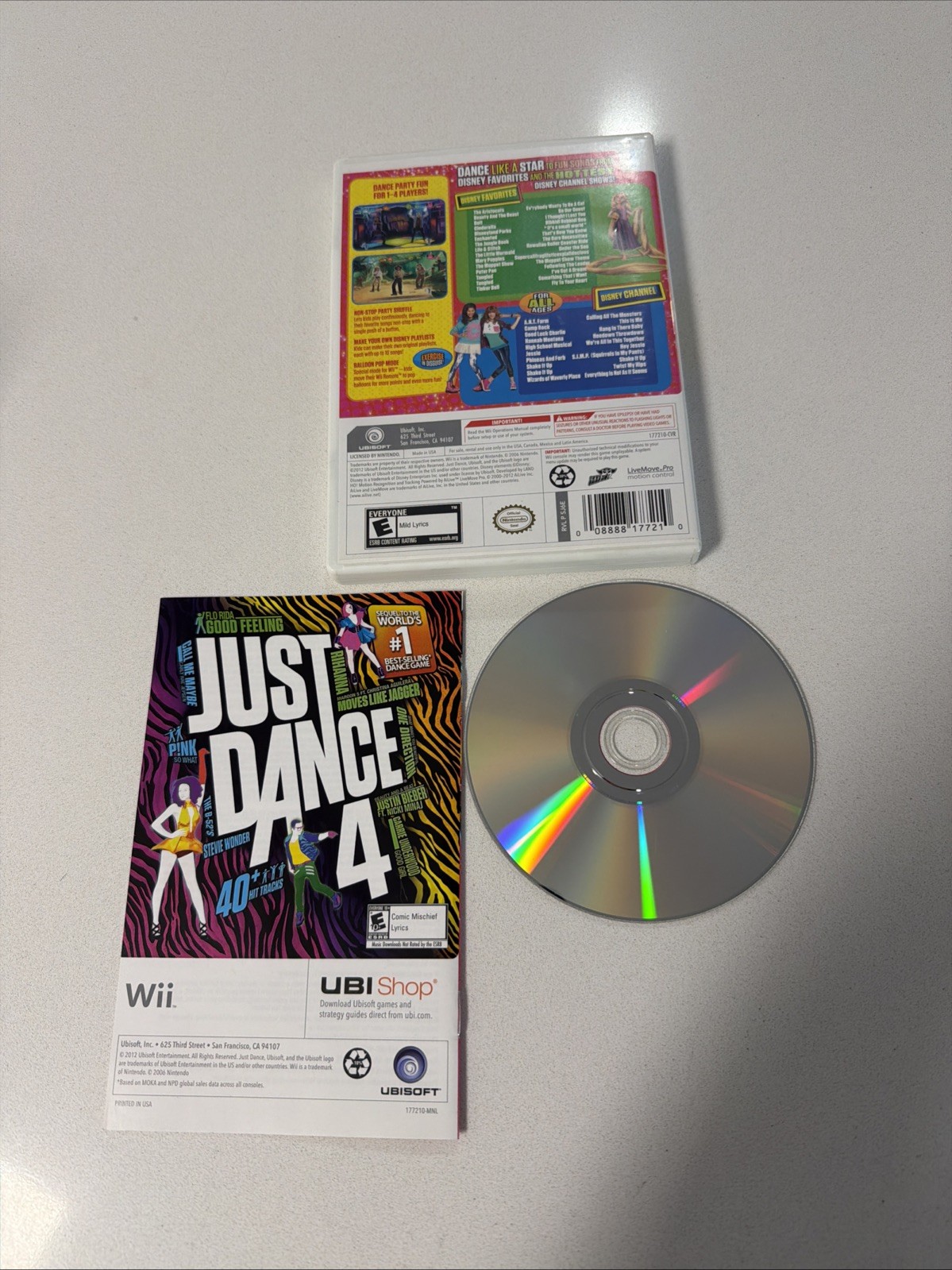 Just Dance: Disney Party (Nintendo Wii, 2012) Fast Shipping CIB Tested