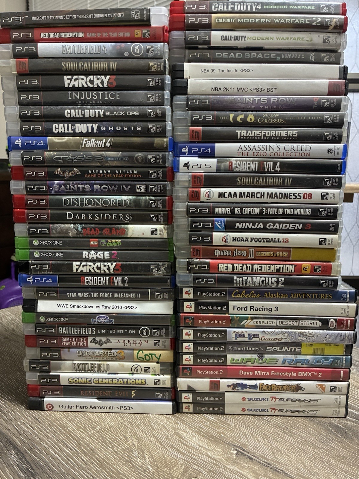 58 Assorted Video Games