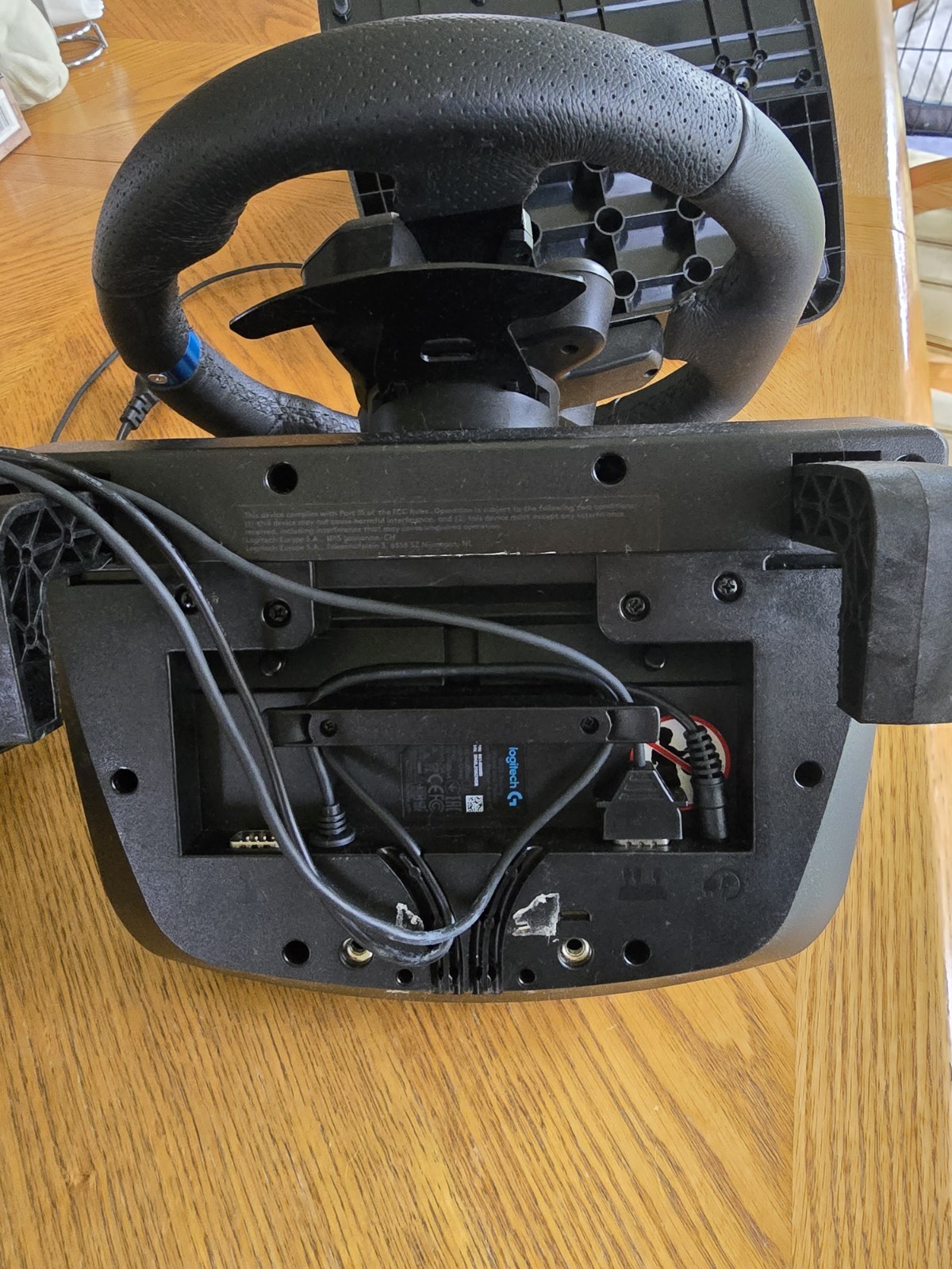 Logitech G923 Racing Wheel And Pedals. Works perfectly light use