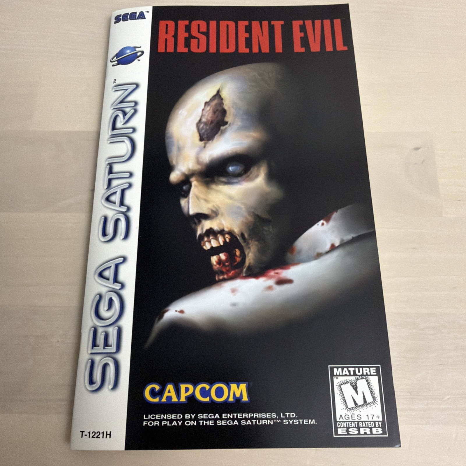 Resident Evil CIB Sega Saturn. Complete with game, manual, registration and case