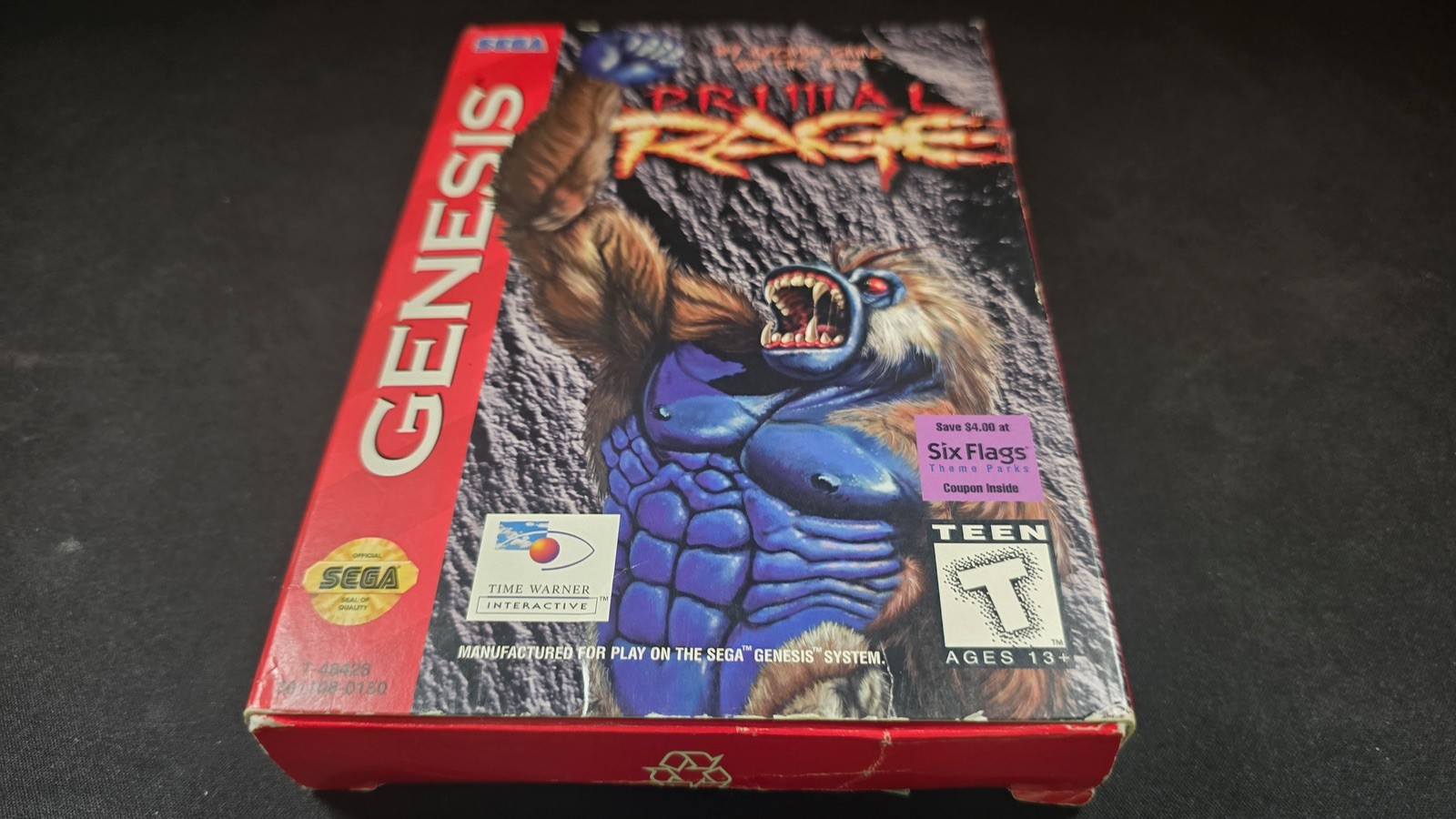 Primal Rage Sega Genesis EXMT+ condition COMPLETE n box authentic+protector!