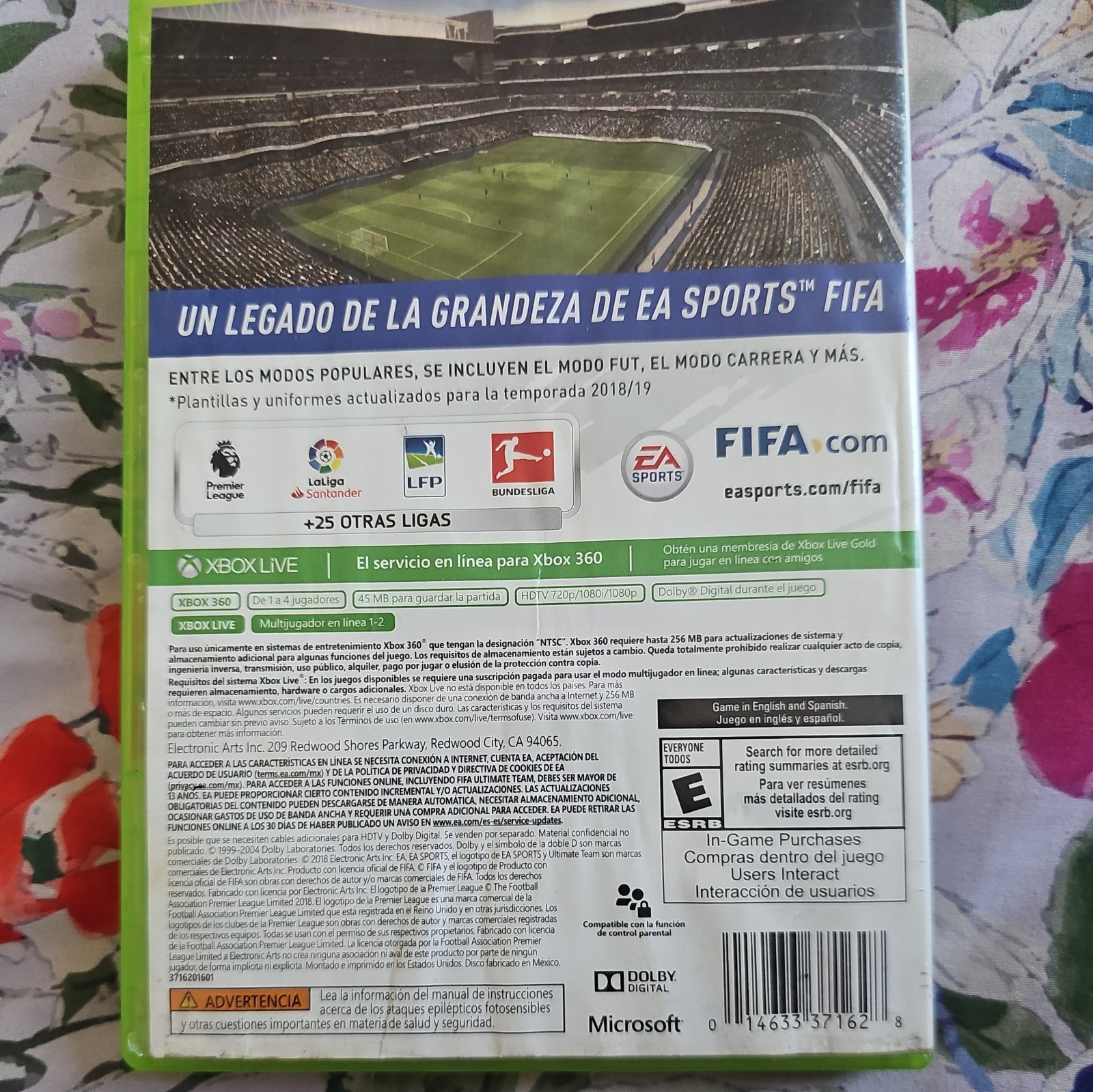 FIFA 19 Legacy Edition Xbox 360 Complete CIB Pristine Disc Cristiano Ronaldo