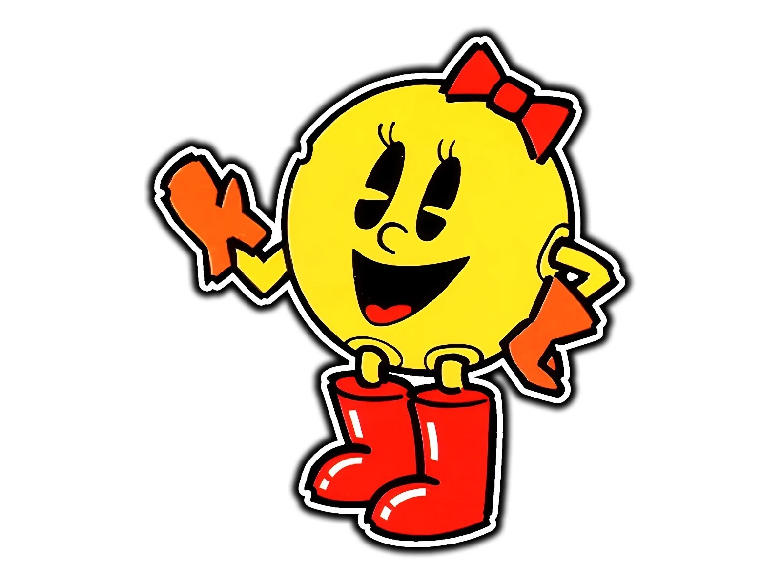 Ms. Pacman 3″ Decal / FREE SHIPPING / Buy 2 Get 1 FREE / NAMCO