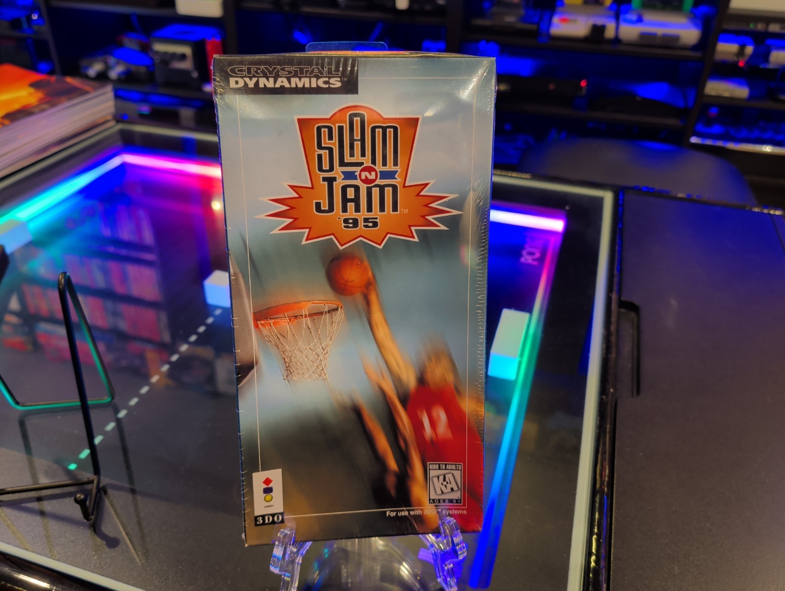 Slam ‘N Jam ’95 (3DO, 1995) Long Box, New, Has Concave Damage