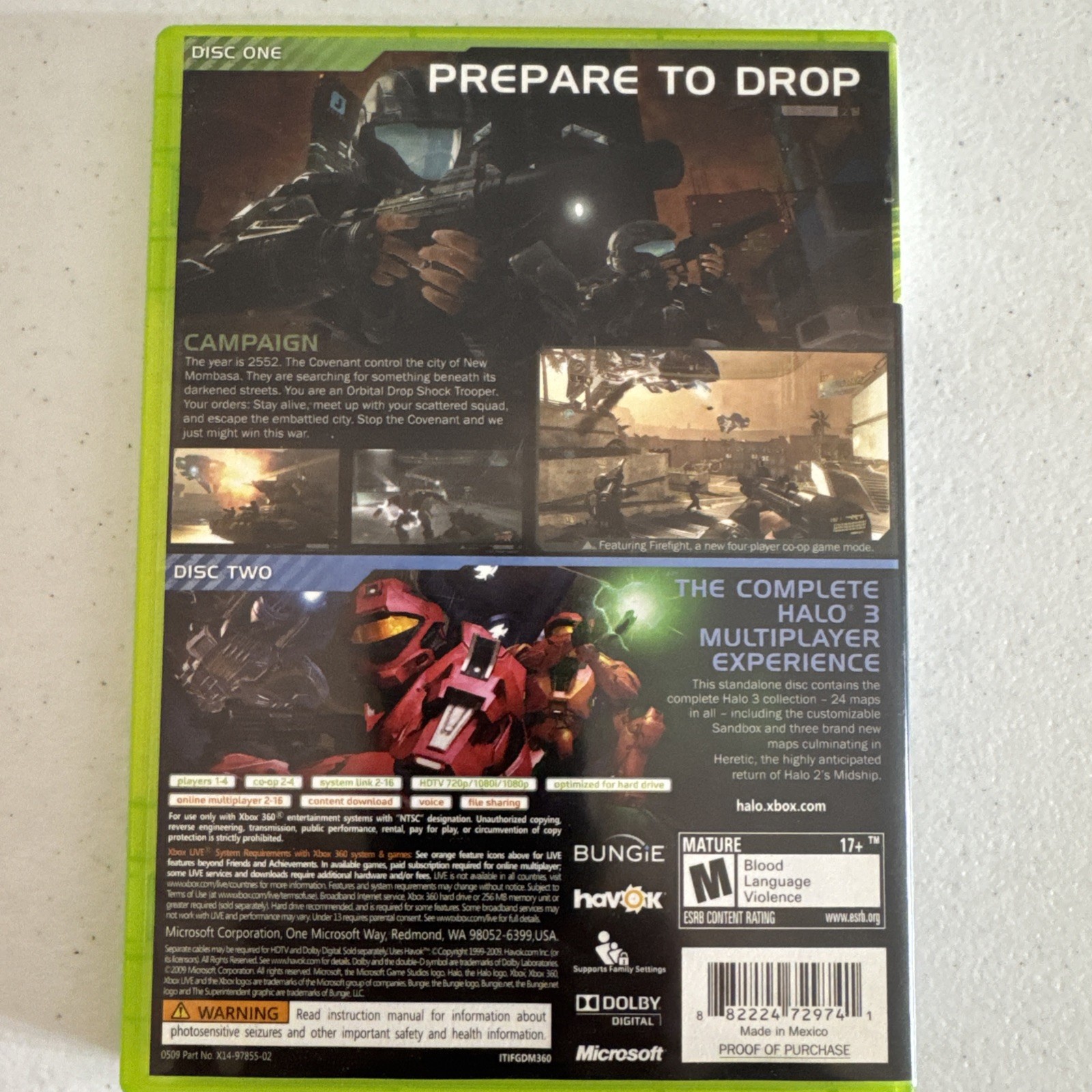 X-Box 360 Halo X-Box Live Video Game Lot of 6 Halo Wars Books and Tested Working