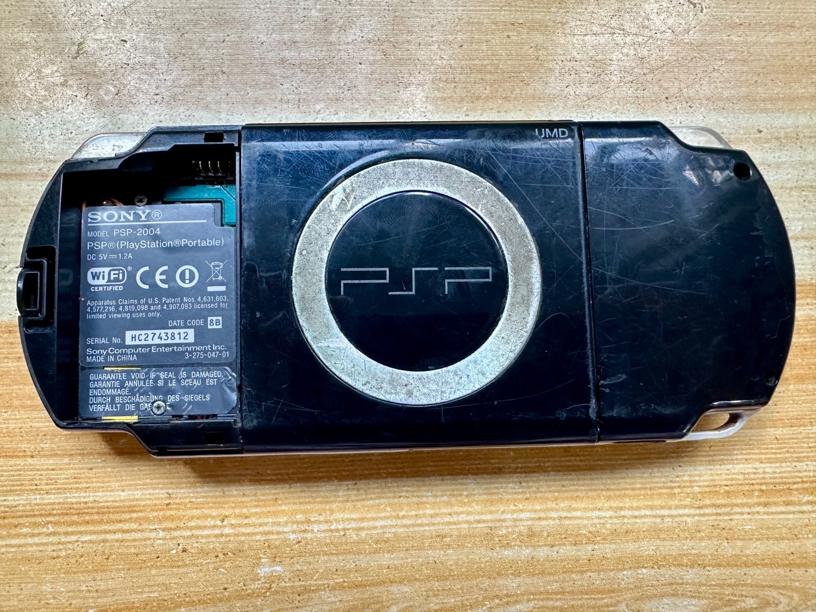 Sony PlayStation PSP 2004 Piano Onyx Charcoal Black Handheld System Console
