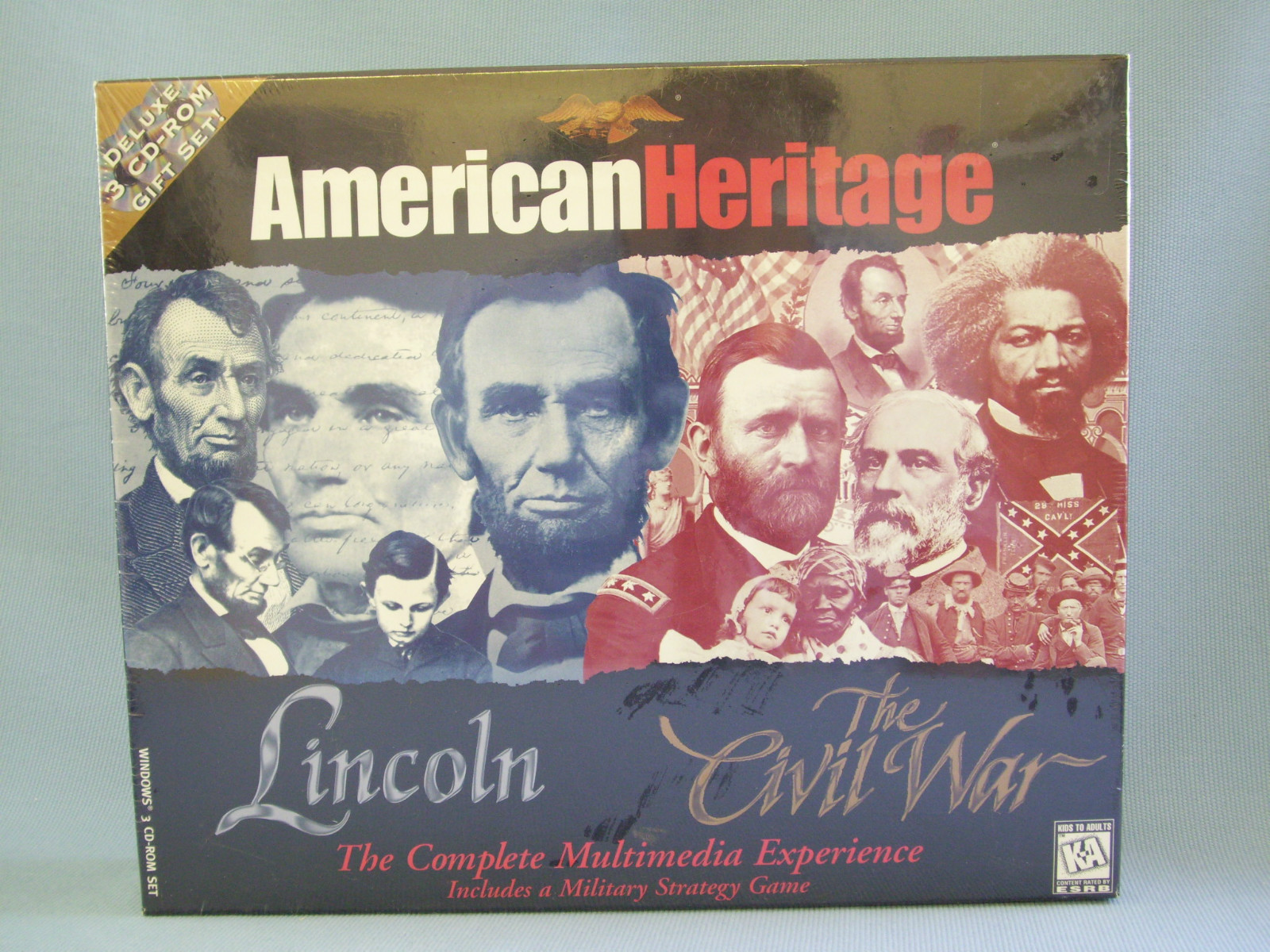 Lincoln Civil War Strategy Game American Heritage Multimedia Educational NEW