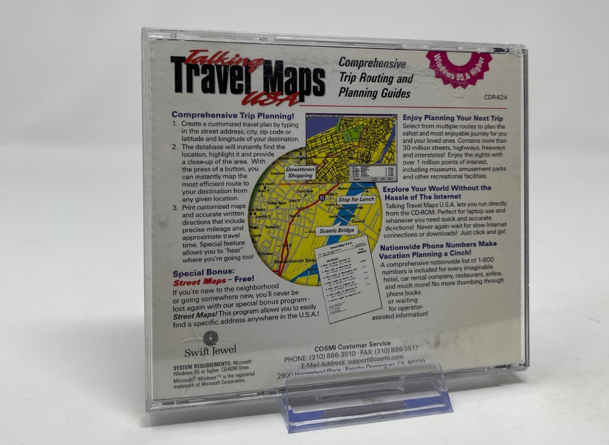 Talking Traveling Maps U.S.A. [Pc Windows ’95, 2000, Swift Jewel]