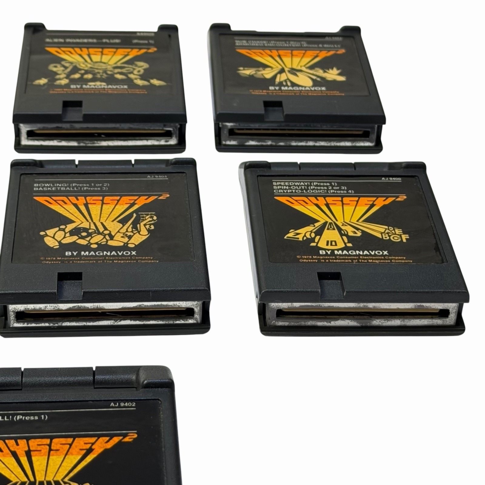 Lot of 10 Magnavox Odyssey 2 Game Cartridge Bundle UNTESTED AS IS 70’s 80’s