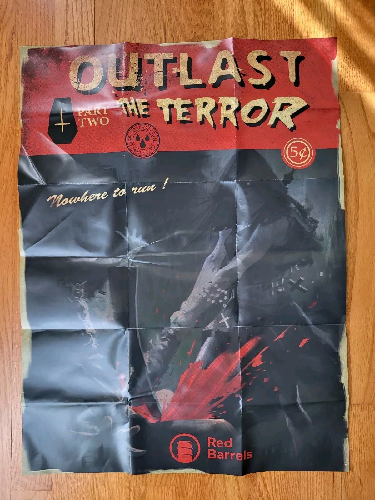 Limited Run Games Outlast 2 RARE Double Sided Poster LRG Good Condition