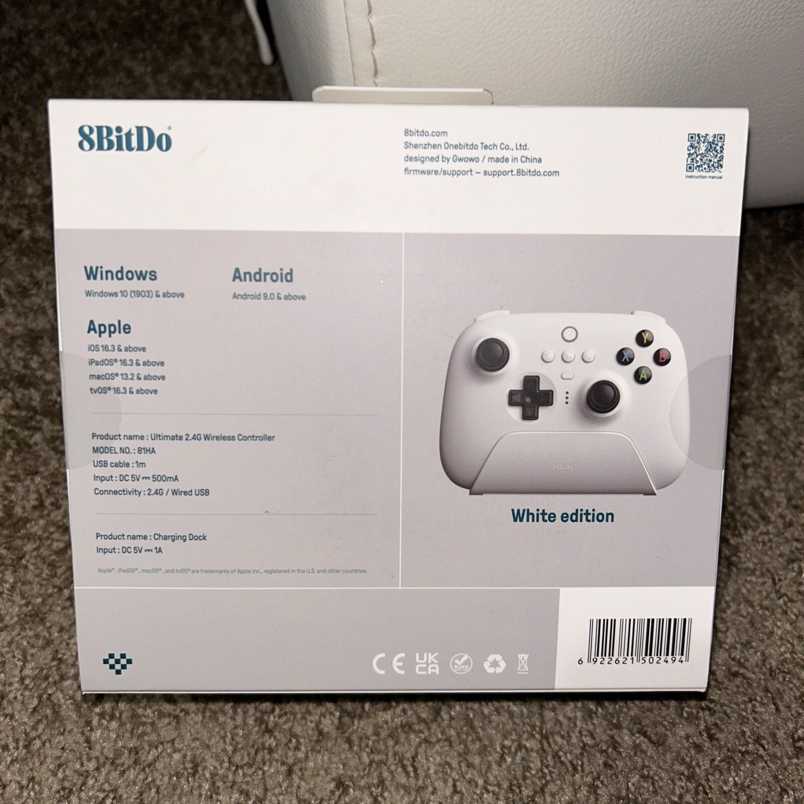 8BitDo Ultimate 2.4G Wireless Controller For Windows— Android -Apple.
