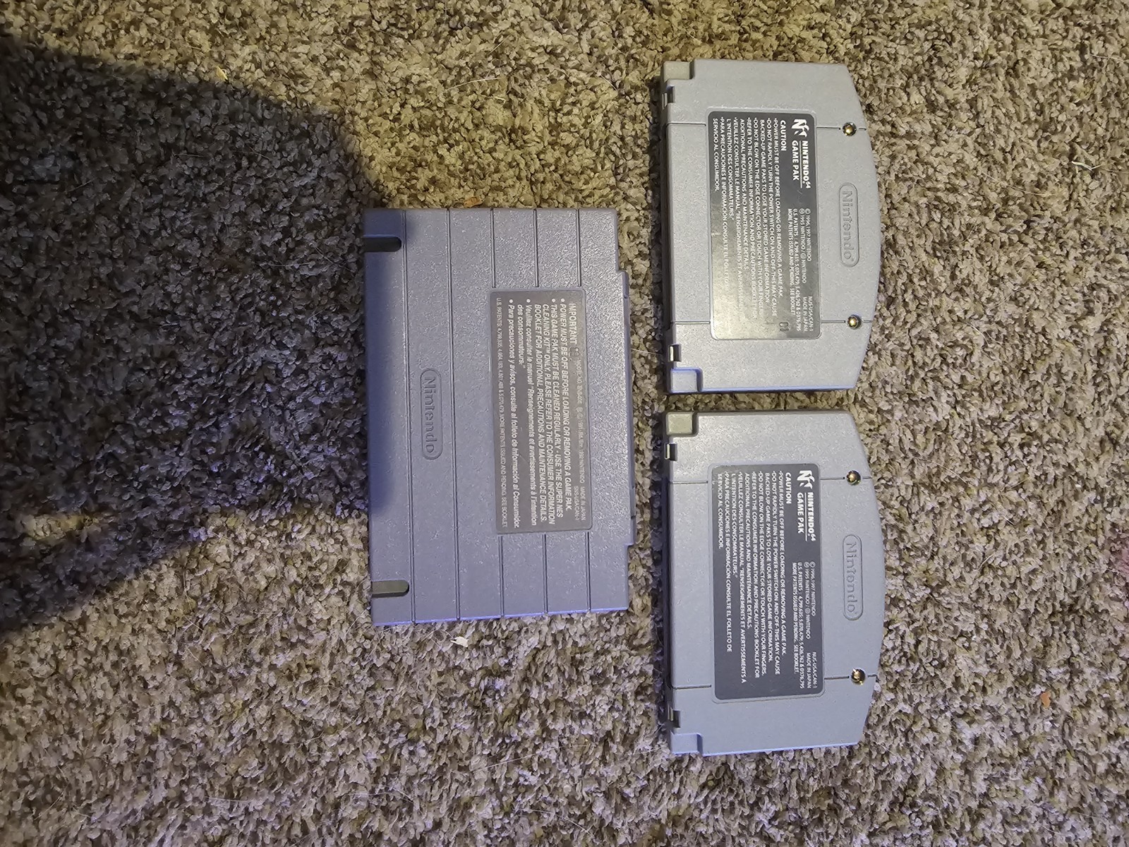 Lot of Nintendo Snes/N64 games 100% authentic