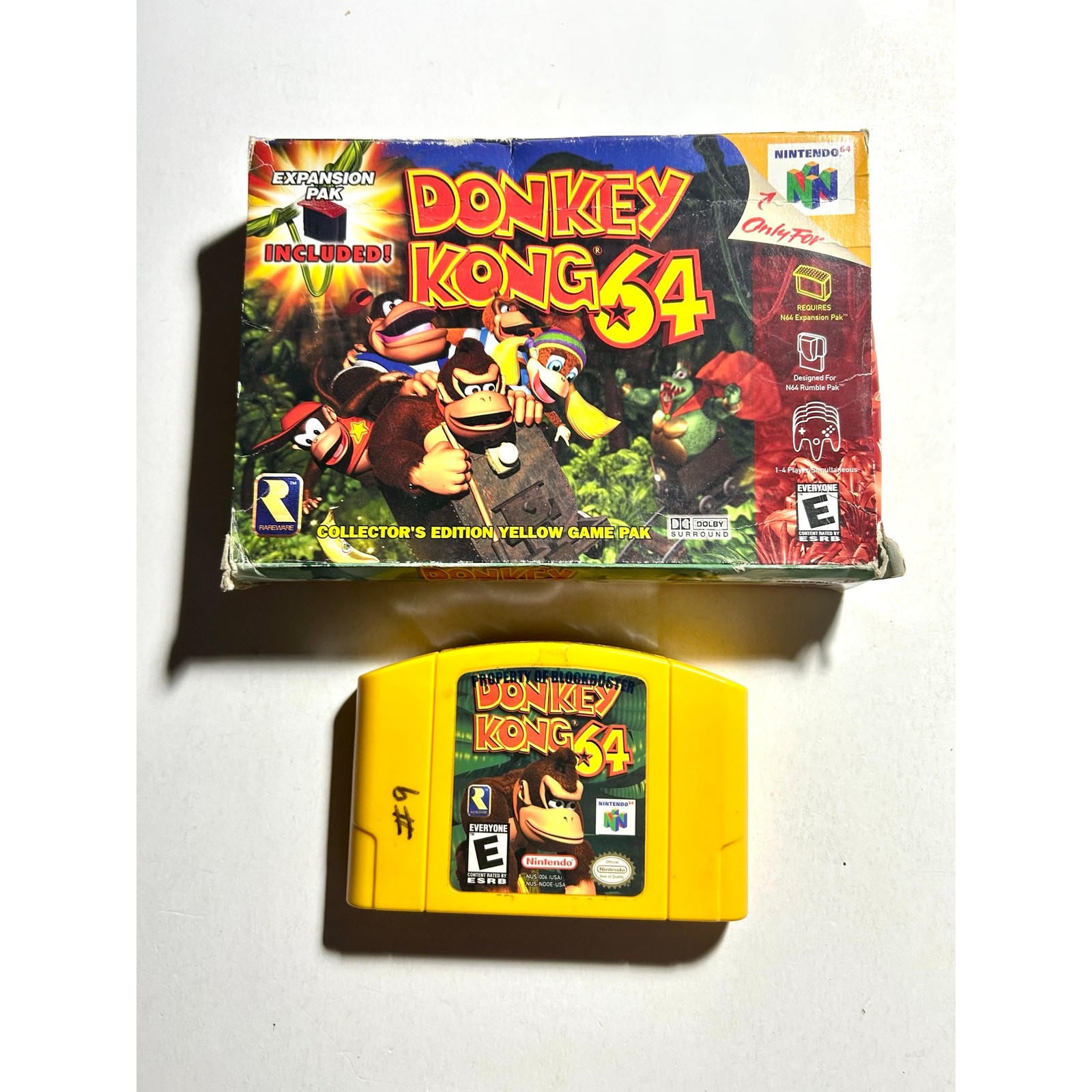 Donkey Kong 64 (Nintendo 64 N64)Works Authentic No Manual🔥